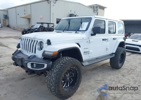 2021 Jeep Wrangler Unlimited Sahara 4X4 z USA, uszkodzony, nr VIN 1C4HJXEN3MW717895
